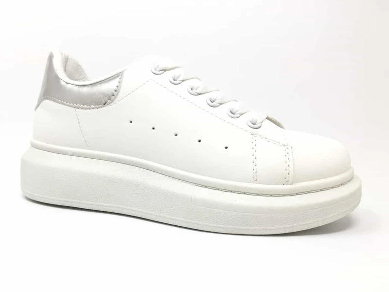 Zapatillas blancas plataforma mujer – estilo moderno, cómodas y combinables