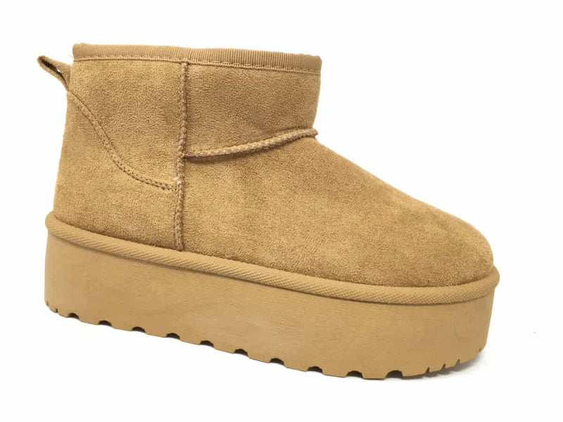 Botín Plataforma Suede Came