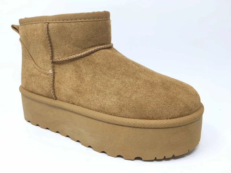 Botín Plataforma Suede Came