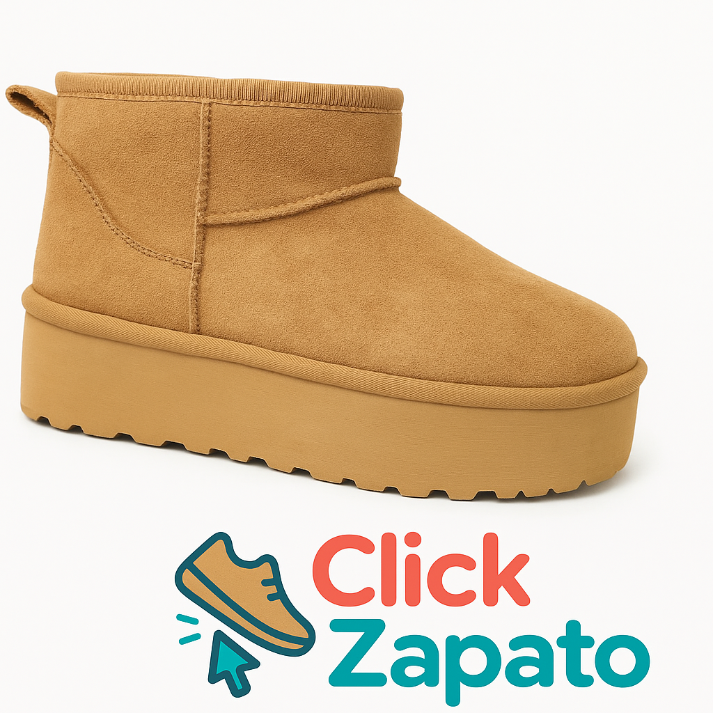 Botín Plataforma Suede Came